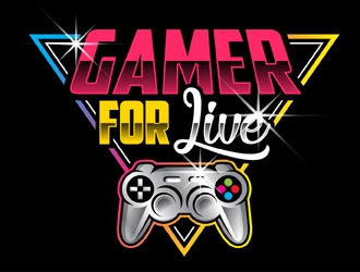 GamerForLive logo design by MAXR