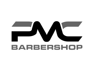PMC barbershop  logo design by p0peye