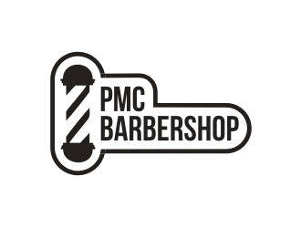 PMC barbershop  logo design by superiors