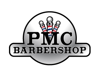 PMC barbershop  logo design by usashi