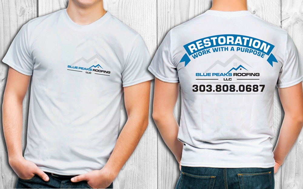 Blue Peaks Roofing LLC logo design by THOR_