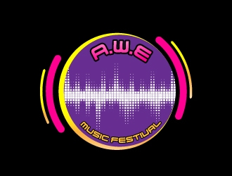 A.W.E. Music Festival logo design by Shailesh