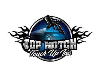Top Notch Touch Up Inc. logo design by usashi