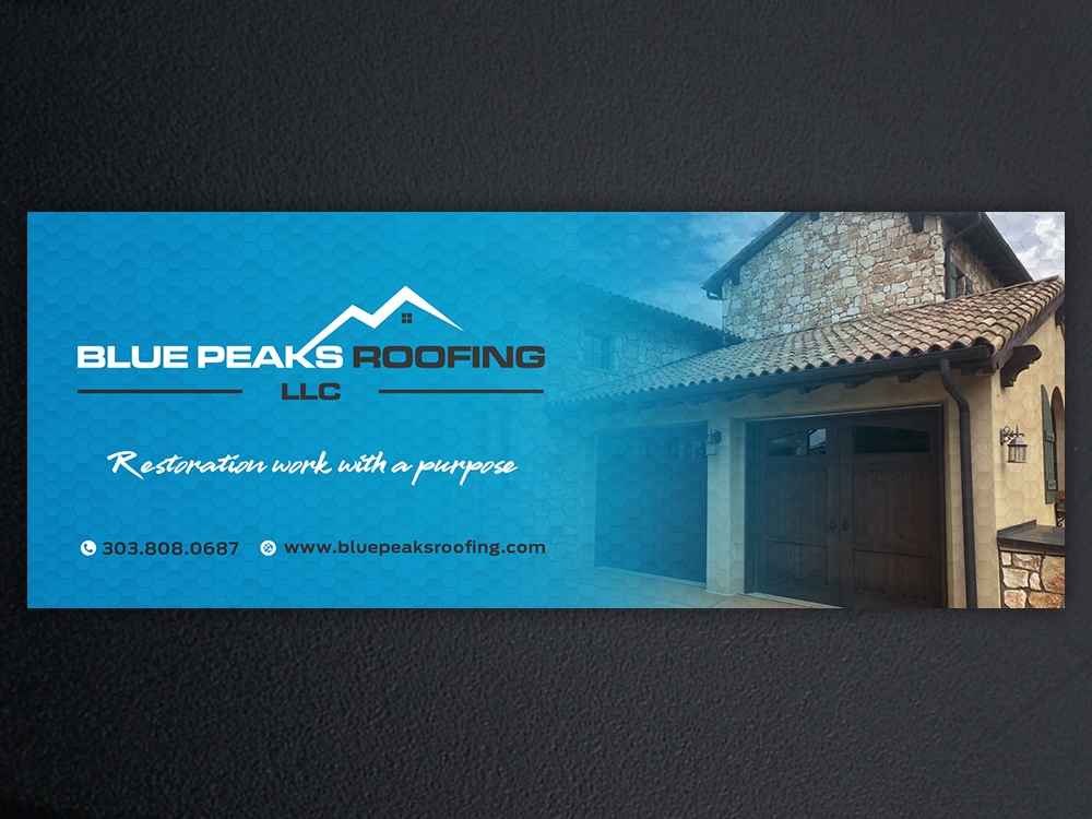 Blue Peaks Roofing LLC logo design by KHAI