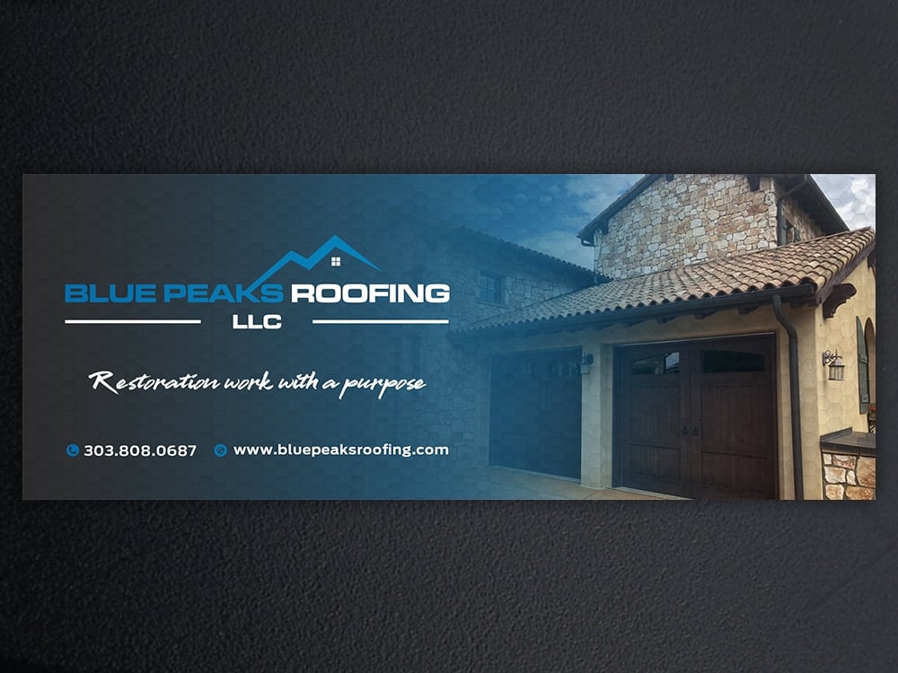 Blue Peaks Roofing LLC logo design by KHAI