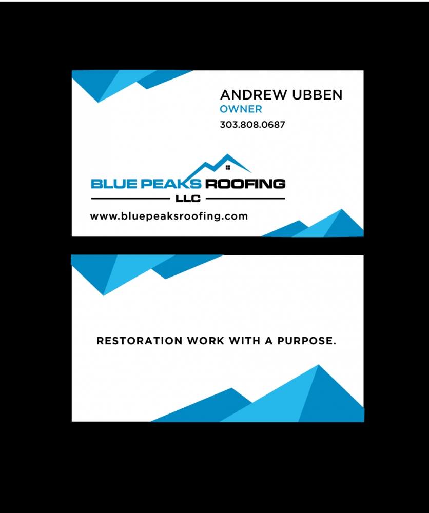 Blue Peaks Roofing LLC logo design by Foxcody
