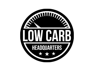 Low Carb Headquarters logo design by MarkindDesign