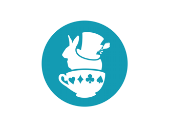 Alice in Wonderland logo design by coco