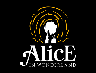 Alice in Wonderland logo design by JessicaLopes