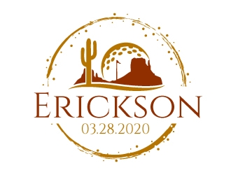 Erickson Wedding, see below. logo design by jaize