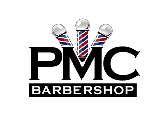 PMC barbershop  logo design by kunejo