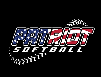 PATRIOT SOFTBALL logo design by PrimalGraphics