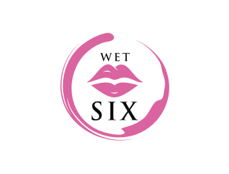 WET SIX logo design by mbamboex