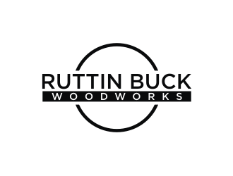 RUTTIN BUCK WOODWORKS logo design by mbamboex
