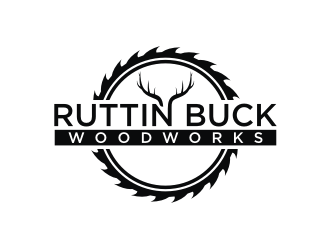 RUTTIN BUCK WOODWORKS logo design by mbamboex