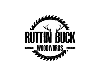 RUTTIN BUCK WOODWORKS logo design by haidar