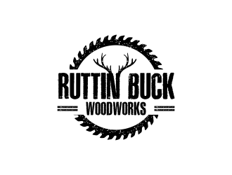 RUTTIN BUCK WOODWORKS logo design by haidar