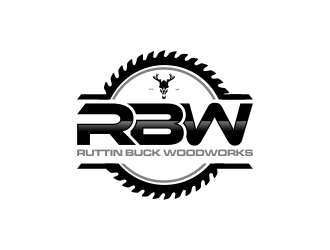 RUTTIN BUCK WOODWORKS logo design by haidar