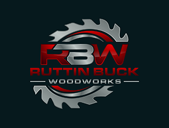 RUTTIN BUCK WOODWORKS logo design by ndaru