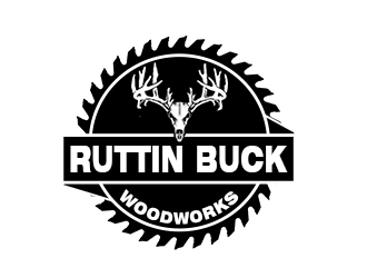 RUTTIN BUCK WOODWORKS logo design by bougalla005
