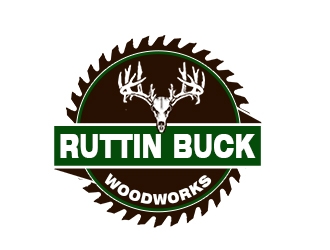 RUTTIN BUCK WOODWORKS logo design by bougalla005