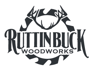 RUTTIN BUCK WOODWORKS logo design by AamirKhan