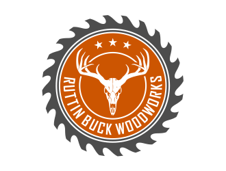 RUTTIN BUCK WOODWORKS logo design by cintoko