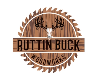RUTTIN BUCK WOODWORKS logo design by bougalla005