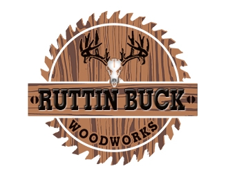 RUTTIN BUCK WOODWORKS logo design by bougalla005