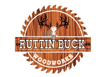 RUTTIN BUCK WOODWORKS logo design by bougalla005