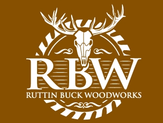 RUTTIN BUCK WOODWORKS logo design by Suvendu