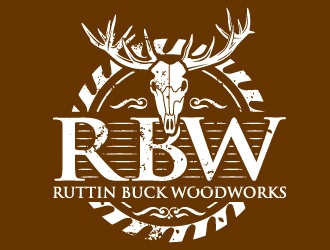 RUTTIN BUCK WOODWORKS logo design by Suvendu