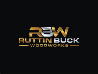 RUTTIN BUCK WOODWORKS logo design by bricton