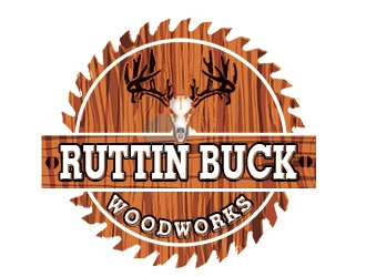 RUTTIN BUCK WOODWORKS logo design by bougalla005