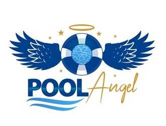 Pool Angel logo design by DreamLogoDesign