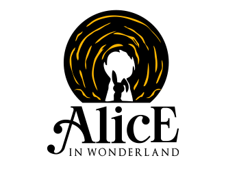 Alice in Wonderland logo design by JessicaLopes