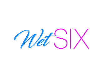 WET SIX logo design by ekitessar