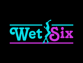 WET SIX logo design by Kruger