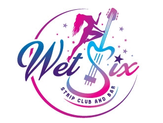 WET SIX logo design by REDCROW