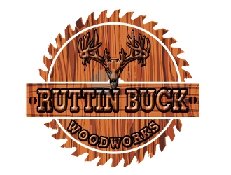 RUTTIN BUCK WOODWORKS logo design by bougalla005