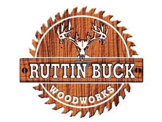 RUTTIN BUCK WOODWORKS logo design by bougalla005
