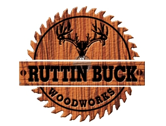 RUTTIN BUCK WOODWORKS logo design by bougalla005