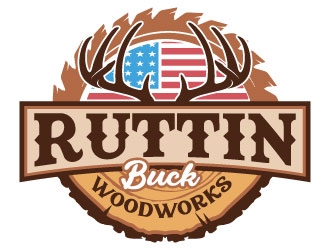 RUTTIN BUCK WOODWORKS logo design by Suvendu