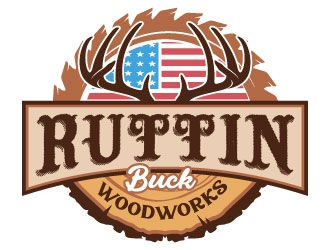 RUTTIN BUCK WOODWORKS logo design by Suvendu