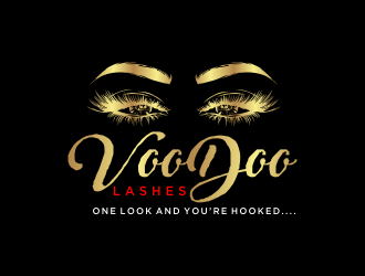 VooDoo Lashes logo design by oke2angconcept