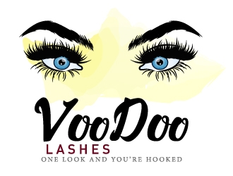 VooDoo Lashes logo design by MonkDesign