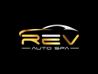 REV Auto Spa logo design by RIANW