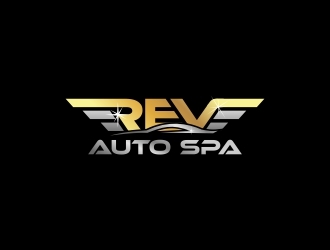 REV Auto Spa logo design by lj.creative
