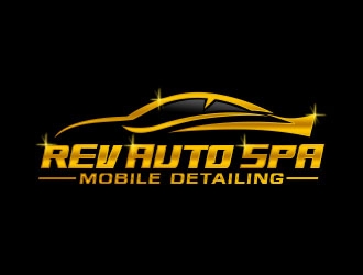 REV Auto Spa logo design by Benok