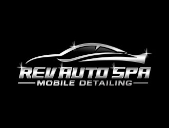 REV Auto Spa logo design by Benok